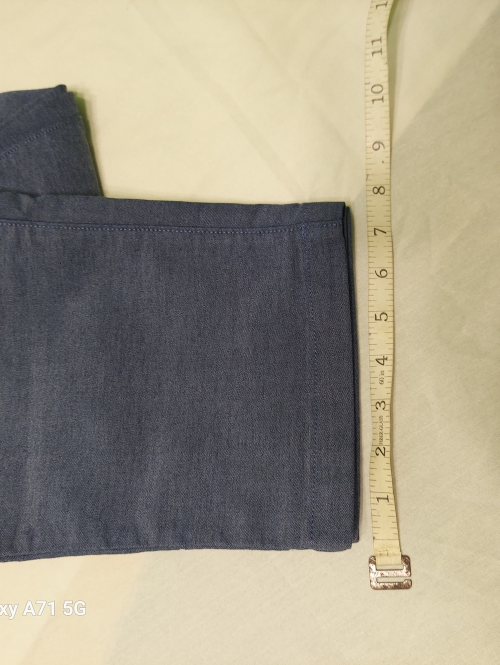 Blue Drawstring Capri Pants - Picture 6 of 11